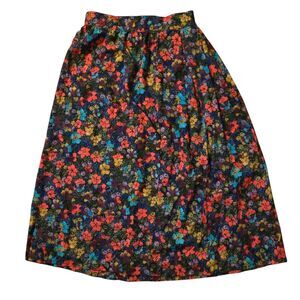 VTG Michele Size 5/6 Floral Midi Skirt Y2K Fairy Isle Cottage Spring Easter Y2K